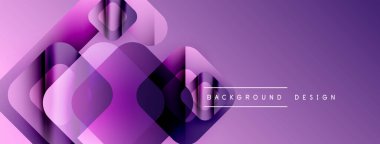 Soyut mor katmanlar dinamik geometrik desen oluşturur. Modern tasarım akıcı, canlı ve şık hissettiriyor. Arkaplan yenilik ve teknoloji öneriyor.