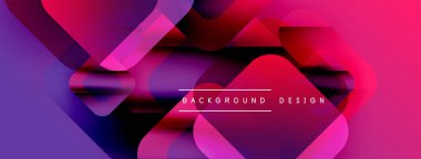 Soyut gradyanlar çakışıyor, dinamik görsel doku yaratıyor. Modern tasarım elementleri akıcılık, derinlik, canlı renk şeması önerir.