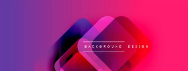 Soyut gradyanlar harmanlanarak dinamik şekiller oluştururlar. Metin, merkezi geometrik formda arkaplan tasarımı okuyor. Canlı renkler kompozisyona hakim.