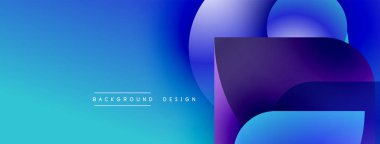 Soyut eğim arkaplanı. Mavi, mor renkler düzgün bir şekilde harmanlanır. Modern tasarım elementleri dinamik görsel efekt yaratır. Basit, temiz estetik..