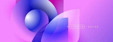 Soyut sıvı şekiller, canlı mor renkler, modern tasarım. Gradyan katmanlar dinamik görsel efekt yaratır. Minimalist estetik.
