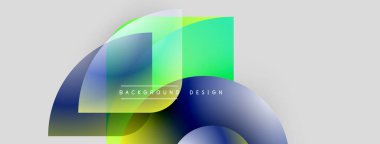 Soyut geometrik şekiller örtüşüyor, canlı renk eğimleri yaratıyor. Modern tasarım elementleri dijital sanat, arkaplan dokusu.