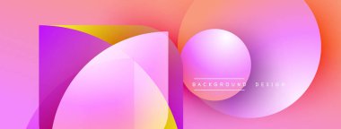 Soyut şekiller örtüşüyor, canlı pembe, mor, turuncu renkler yaratıyor. Modern tasarım akıcı, dinamik ve görsel olarak çekici geliyor. Arkaplan metni arkaplan tasarımı okur.