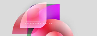 Soyut sıvı şekiller, canlı pembeler, morlar, yeşiller. Açık gri arkaplan üzerinde modern tasarım unsurları. Minimalist kompozisyon.