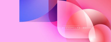 Soyut sıvı şekilleri örtüşüyor, canlı pembe, mor renkler yaratıyor. Arkaplan ve sunumlar için modern tasarım ögesi.