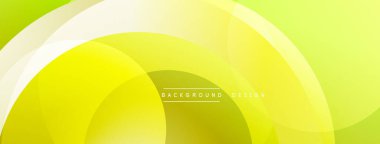 Parlak sarı soyut arka plan. Düz kıvrımlar çakışıyor, dinamik görsel etki yaratıyor. Dereceli gölgeler derinlik, modern his sunar.