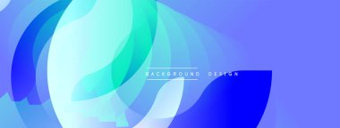 Soyut akışkan şekiller, mavi renkler baskın. Modern tasarım elementleri dinamik görsel doku oluşturur. Arkaplan teknoloji ve yenilik öneriyor.