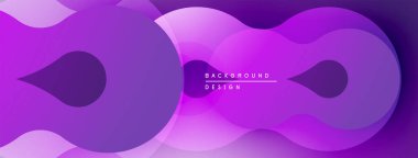 Soyut mor dalgalar örtüşüyor, dinamik değişim etkisi yaratıyor. Modern tasarım arka planlar ve sunumlar için uygundur. Minimalist estetik.