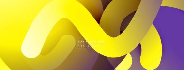 Soyut kağıt katmanları dinamik ve renkli kompozisyon oluşturur. Sarılar, morlar, kahverengiler düzgün bir şekilde harmanlanır. Modern tasarım ögesi.