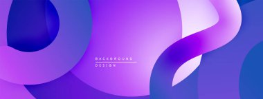 Soyut mor arkaplan. Pürüzsüz şekiller, dinamik görsel efektler yaratır. Renkler derinlik sağlar, modern estetik.