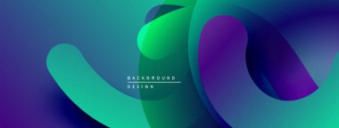 Soyut sıvı şekiller, canlı renklerin karışımı. Modern tasarım, pürüzsüz gradyanlar dinamik görsel efekt yaratır. Arkaplan dokusu.