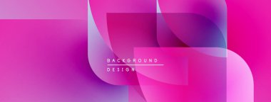 Soyut pembe tasarım katmanlı şekiller, gradyanlar. Metin arka plan tasarımı okur. Modern estetik, canlı renkler sunar.