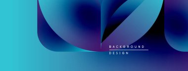 Soyut sıvı şekilleri canlı mavileri, morları harmanlıyor. Modern tasarım hareketi çağrıştırıyor, derinliği. Minimum metin arkaplan tasarımı okur.