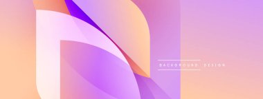Soyut tasarım akışkan şekiller, değişken renkler. Yumuşak pembeler, morlar modern görsel efektler yaratır. Minimalist stil.