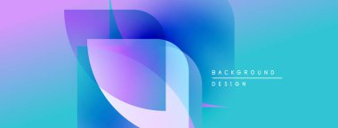 Soyut akışkan şekiller harmanlanarak canlı mavi ve mor renkler yaratır. Modern tasarım öğeleri yenilik, enerji, görsel cazibe.