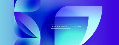 Soyut sıvı şekiller, canlı mavi renkler, modern tasarım. Gradyan renkler dinamik görsel efekt oluşturur, uygun arkaplan ögesi.