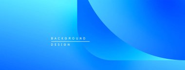 Soyut mavi eğimli arkaplan. Düz kıvrımlar dinamik görsel efekt yaratır. Dijital projeler için uygun minimalist tasarım.