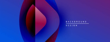 Soyut gradyan tasarımı. Mavi, mor renkler, dinamik görsel efekt oluşturur. Minimalist kompozisyon, modern estetik.