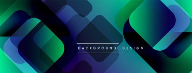 Soyut geometrik desen. Üst üste binen kareler canlı bir değişim etkisi yaratır. Arka planlar ve pankartlar için modern tasarım uygun.