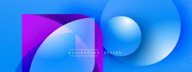 Soyut sıvı şekilleri, canlı mavi, mor gradyanlar. Modern tasarım elementleri dinamik görsel etki yaratır. Arkaplan yapısı derinliği gösteriyor.