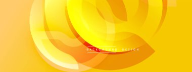 Soyut sarı tasarım. Üst üste binen şekiller dinamik akış yaratır. Sıcak tonlar enerjiyi, modern estetiği akla getirir. Arkaplan özellikleri metin.