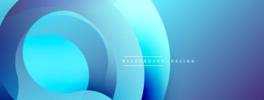 Soyut mavi katmanlar dinamik görsel efekt yaratır. Yumuşak eğimler derinlik ve modern tasarım elementleri sunar.