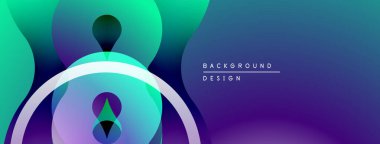 Soyut sıvı şekiller, canlı renklerin karışımı. Modern tasarım, pürüzsüz eğimler dinamik kompozisyon yaratır. Minimalist estetik.