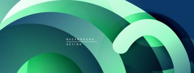 Soyut akış şekilleri, gradyanlar dinamik görsel efektler yaratır. Modern tasarım, havalı renk paleti, pürüzsüz geçişler.