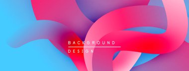 Soyut sıvı şekiller, canlı renklerin karışımı. Pembe, mavi gradyanlar dinamik arka plan tasarımı yaratır. Modern estetik, pürüzsüz geçişler.