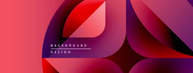 Soyut sıvı şekilleri, canlı gradyanlar. Kırmızı, pembe, mor renkler kusursuz bir şekilde modern tasarım yaratıyor. Minimalist estetik.