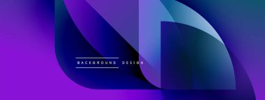 Soyut sıvı şekilleri, mor mavi gradyan. Modern tasarım ögesi, dinamik bileşim, metin okuma arkaplan tasarımı.