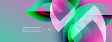 Soyut sıvı şekilleri örtüşür ve canlı renk değişimleri yaratır. Yumuşak mavi arka planlı modern tasarım. Minimalist estetik.