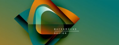 Soyut dinamik şekiller, canlı renkler, modern tasarım. Gradyan karışımları akışkan görsel efekt yaratır. Metin arkaplan tasarımı okur.