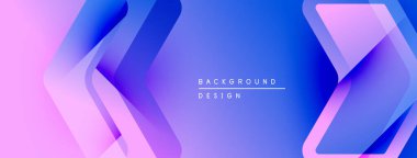 Soyut eğim arkaplanı. Mavi, mor renkler dinamik katmanlar yaratır. Sancaklar, başlıklar ve sunumlar için modern tasarım uygun.