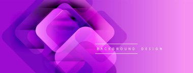 Soyut mor katmanlar dinamik geometrik desen oluşturur. Gradyan gölgeler modern görsel cazibe sunar. Minimalist tasarım çeşitli projelere uyar.