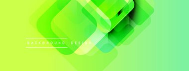 Soyut yeşil katmanlar dinamik bileşim yaratır. Modern tasarım elementleri derinlik, hareket ve görsel ilgi gösteriyor. Gradyan arkaplan genel estetiği artırır.