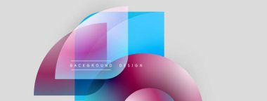 Soyut katmanlar, pembe, mavi renkler örtüşüyor. Modern tasarım elementleri dinamik görsel efekt yaratır. Minimalist kompozisyon, temiz estetik.