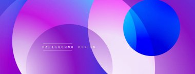 Soyut arkaplan özellikleri üst üste biniyor. Canlı mor, mavi renkler modern tasarım yaratır. Minimalist metin arkaplan tasarımı okur.