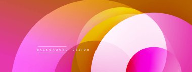 Soyut arkaplan özellikleri üst üste biniyor. Renkler pembeler, portakallar, sarılar dinamik görsel efekt yaratır. Modern tasarım ögesi.