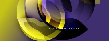 Soyut sıvı şekilleri, canlı sarı, mor renkler. Arka planlar ve sunumlar için modern tasarım öğesi. Minimalist estetik.
