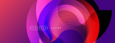 Soyut renkli katmanlar dinamik görsel efekt yaratır. Gradyan gölgeler harmanlanarak modern arkaplan tasarımı oluşturur. Metin arkaplan tasarımı okur.