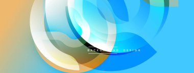 Soyut dizayn özellikleri katmanlı şekiller, mavi renkler, yumuşak eğimler. Modern estetik, arka planlar ve sunumlar için uygun. Mevcut en küçük metin.