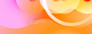 Soyut sıvı şekilleri, canlı gradyanlar. Pembe, turuncu, sarı renkler kusursuz bir şekilde harmanlanır. Arka planlar için modern tasarım ögesi.