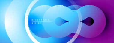 Soyut sıvı şekilleri, canlı mavi mor gradyan. Modern tasarım, pürüzsüz geçişler, dinamik kompozisyon. Minimalist estetik, temiz çizgiler..