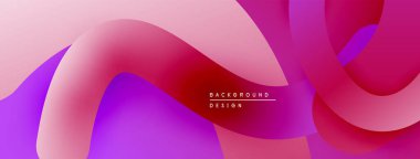 Soyut sıvı şekiller, canlı pembeler, morlar modern arka plan yaratır. Yumuşak gradyanlar dinamik görsel deneyim sunar.