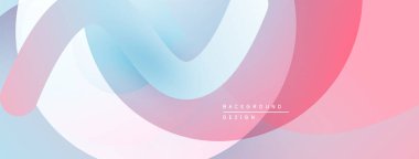 Soyut akışkan şekiller, pastel renklerin karışımı. Yumuşak kıvrımlar dinamik görsel deneyimler yaratır. Modern tasarım ögesi.