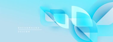 Soyut mavi tasarım akışkan şekiller, gradyanlar içerir. Dijital projeler ve sunumlar için modern arkaplan uygun. Hafif, havadar estetik.