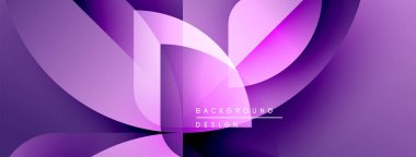 Soyut mor tasarım. Akan şekiller dinamik bileşim yaratır. Renkler derinlik katar, modern estetik. Minimalist stil.