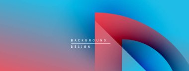 Soyut eğim arkaplanı. Mavi, pembe renkler düzgün bir şekilde harmanlanır. Metin, arkaplan dizaynının biçimli olduğunu okuyor. Minimalist estetik.