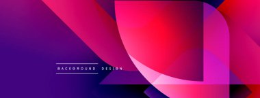 Soyut gradyanlar çakışıyor ve canlı bir görsel etki yaratıyor. Mor pembe renkli modern tasarım. Metin arkaplan tasarımı okur.